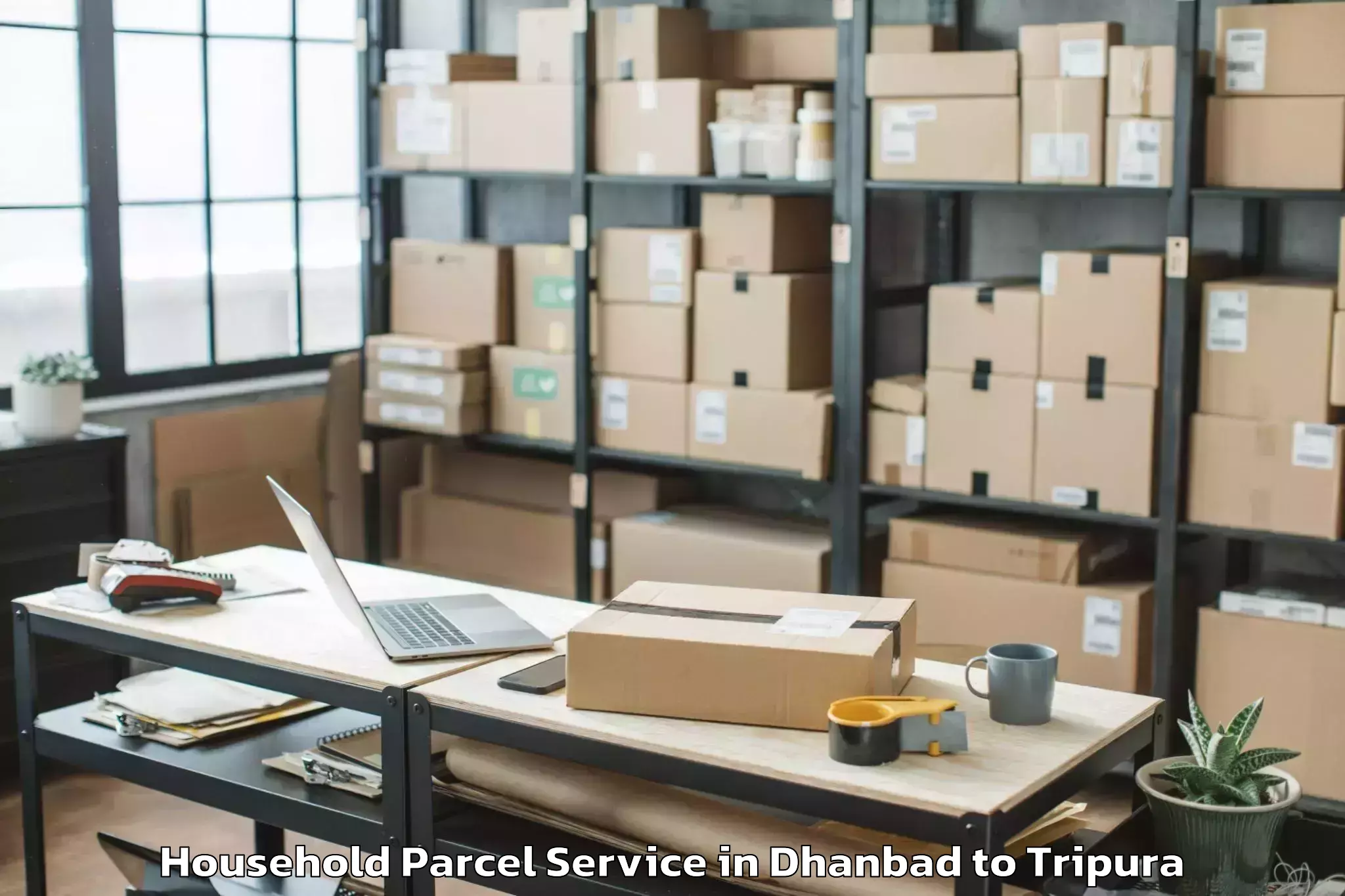 Efficient Dhanbad to Boxanagar Household Parcel